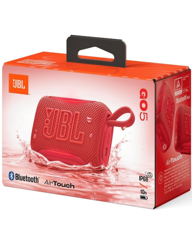 Altavoz con Bluetooth JBL GO 5/ 4.8W/ 1.0/ Rojo