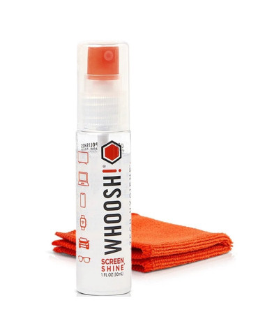 Kit Limpiador de Pantallas Whoosh Kit Go WSH002/ Spray 30ml + Paño Microfibra