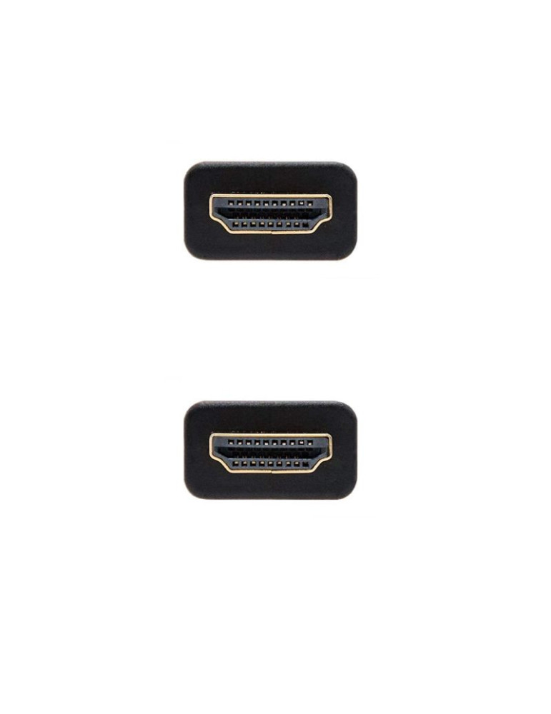 Cable HDMI 2.0 4K Nanocable 10.15.3701/ HDMI Macho - HDMI Macho/ 1m/ Negro/ Azul