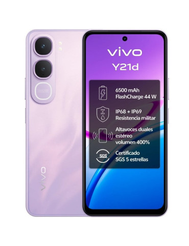 Smartphone Vivo Y21d 4GB/ 128GB/ 6.68"/ Púrpura