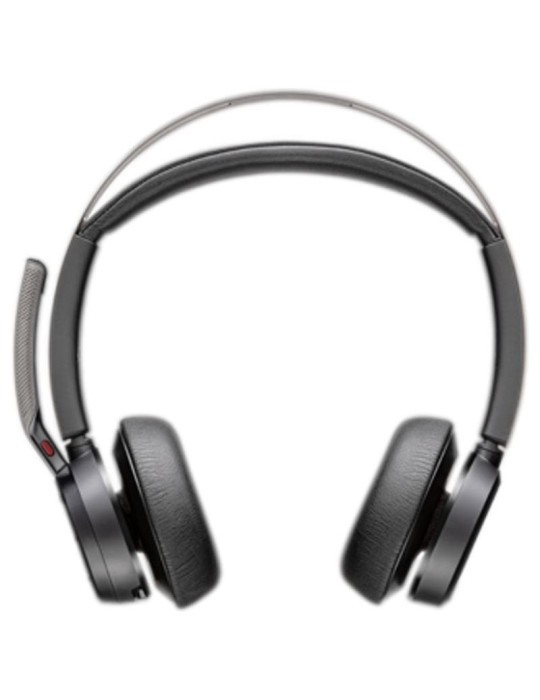 Auriculares Inalámbricos PolyVoyager Focus 2 USB-C-C + Adaptador USB-C/A/ con Micrófono/ Bluetooth/ Negros