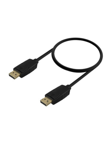 Cable DisplayPort 1.2 CCS 4K Aisens A124-0737/ DisplayPort Macho - DisplayPort Macho/ Hasta 5W/ 2300Mbps/ 50cm/ Negro 2