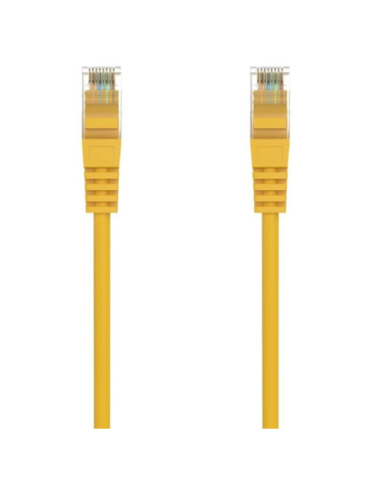 Cable de Red RJ45 AWG24 UTP Aisens A145-0563 Cat.6A/ LSZH/ 25cm/ Amarillo