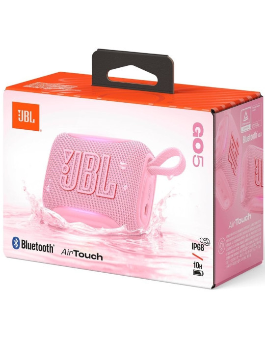 Altavoz con Bluetooth JBL GO 5/ 4.8W/ 1.0/ Rosa