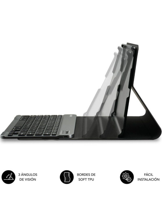 Funda con Teclado Subblim KeyTab Pro BT para Tablets Samsung Galaxy A11+/ Negra