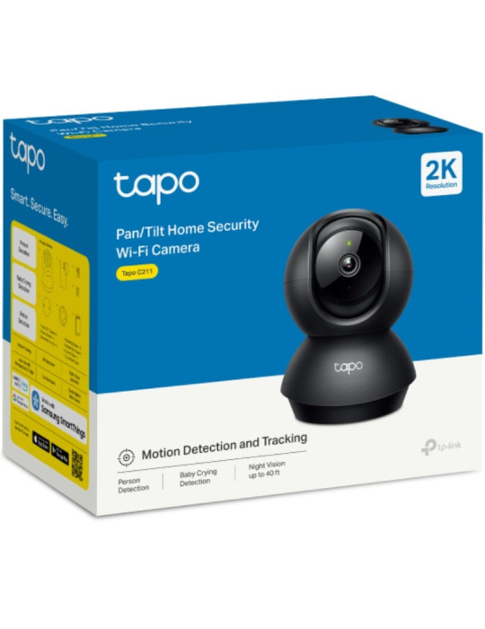 Cámara de Videovigilancia TP-Link Tapo C211/ 360 / Visión Nocturna/ Control desde APP