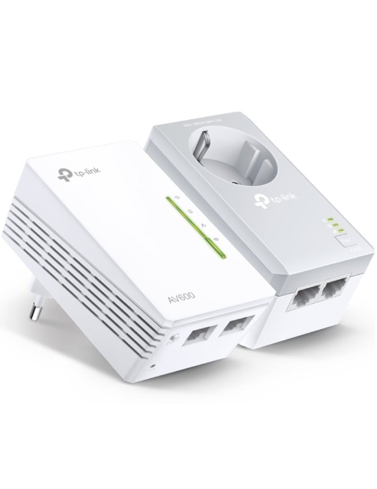Adaptador Powerline TP-Link TL-WPA4226 KIT AV600 600Mbps/ Alcance 300m/ Pack de 2