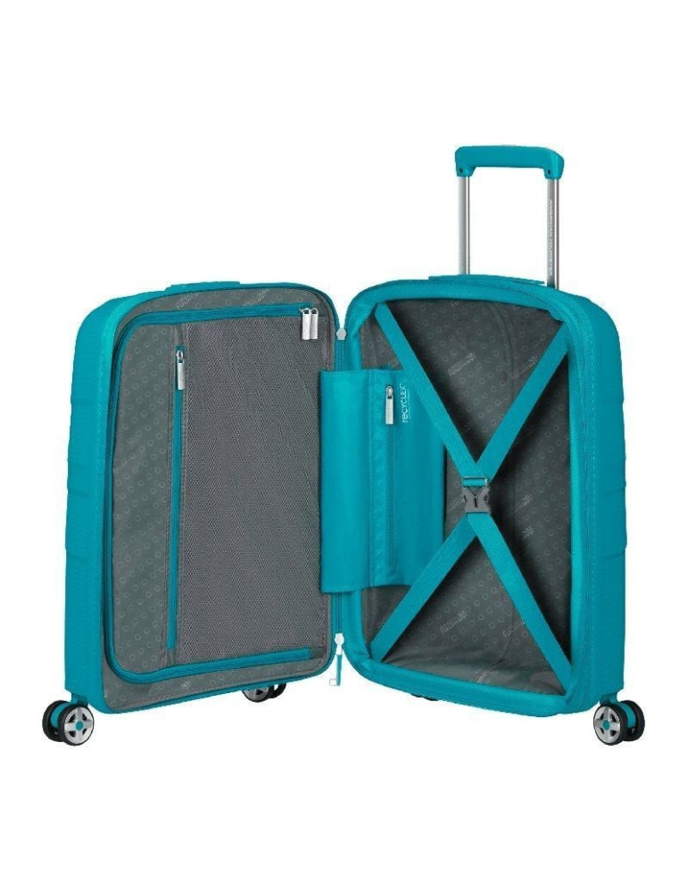 Maleta de Cabina American Tourister Starvibe Spinner 55cm/ 55x40x20cm/ 4 Ruedas/ Verdigrís