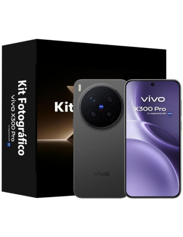 Smartphone Vivo X300 Pro 16GB/ 512GB/ 6.78"/ 5G/ Negro + Kit fotográfico Vivo X300 Pro
