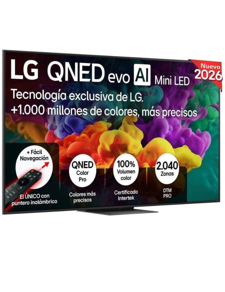 Televisor LG QNED evo AI QNED87 Mini LED 75QNED87B6A 75"/ Ultra HD 4K/ Smart TV/ WiFi