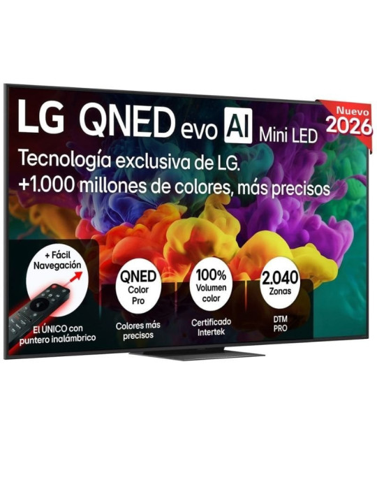 Televisor LG QNED evo AI QNED87 Mini LED 75QNED87B6A 75"/ Ultra HD 4K/ Smart TV/ WiFi