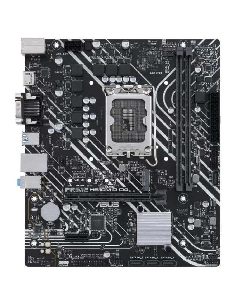 Placa Base Asus Prime H610M-D D4/ Socket 1700/ DDR4/ PCIe 4.0/ Micro ATX