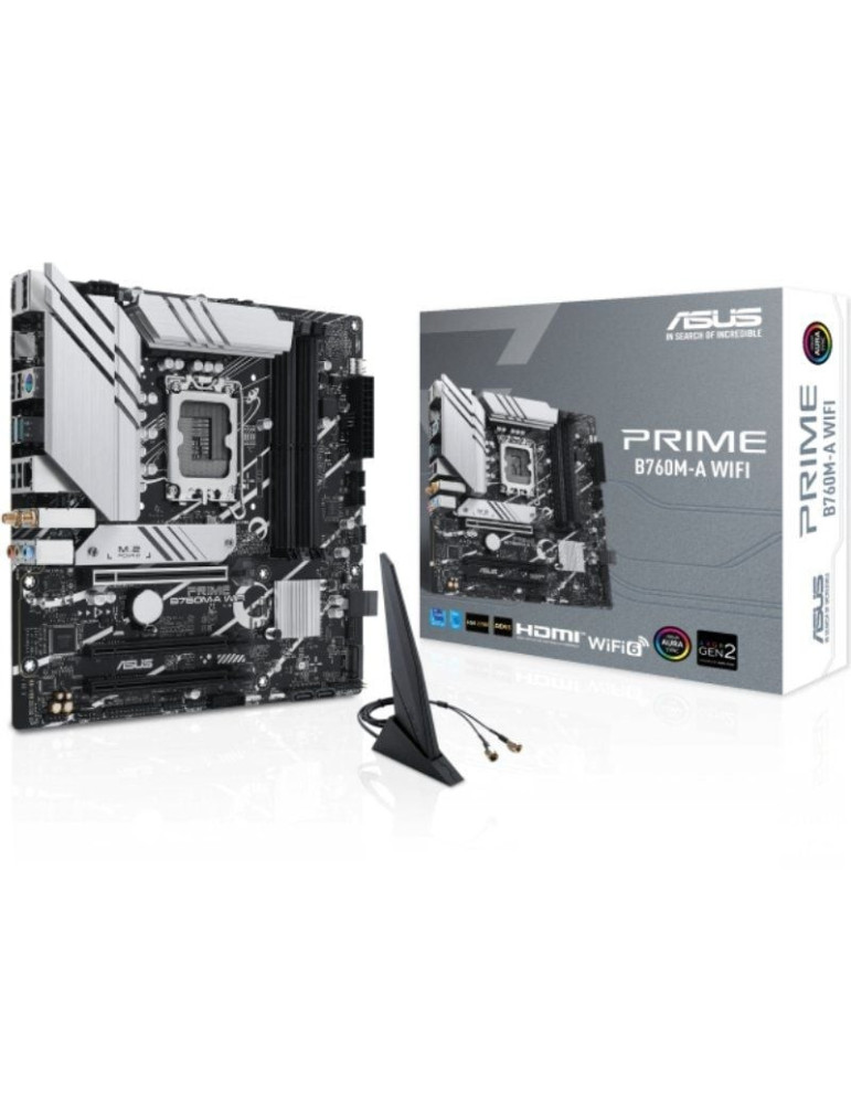 Placa Base Asus Prime B760M-A WIFI Socket 1700/ DDR5/ PCIe 4.0/ Micro ATX
