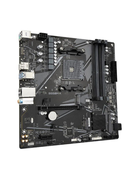 Placa Base Gigabyte B550M K Socket AM4/ DDR4/ PCIe 4.0/ Micro ATX