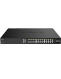 Switch Gestionable D-Link DXS-1250-28YP/E 24 Puertos/ RJ-45 10Gbps/ SFP/ PoE