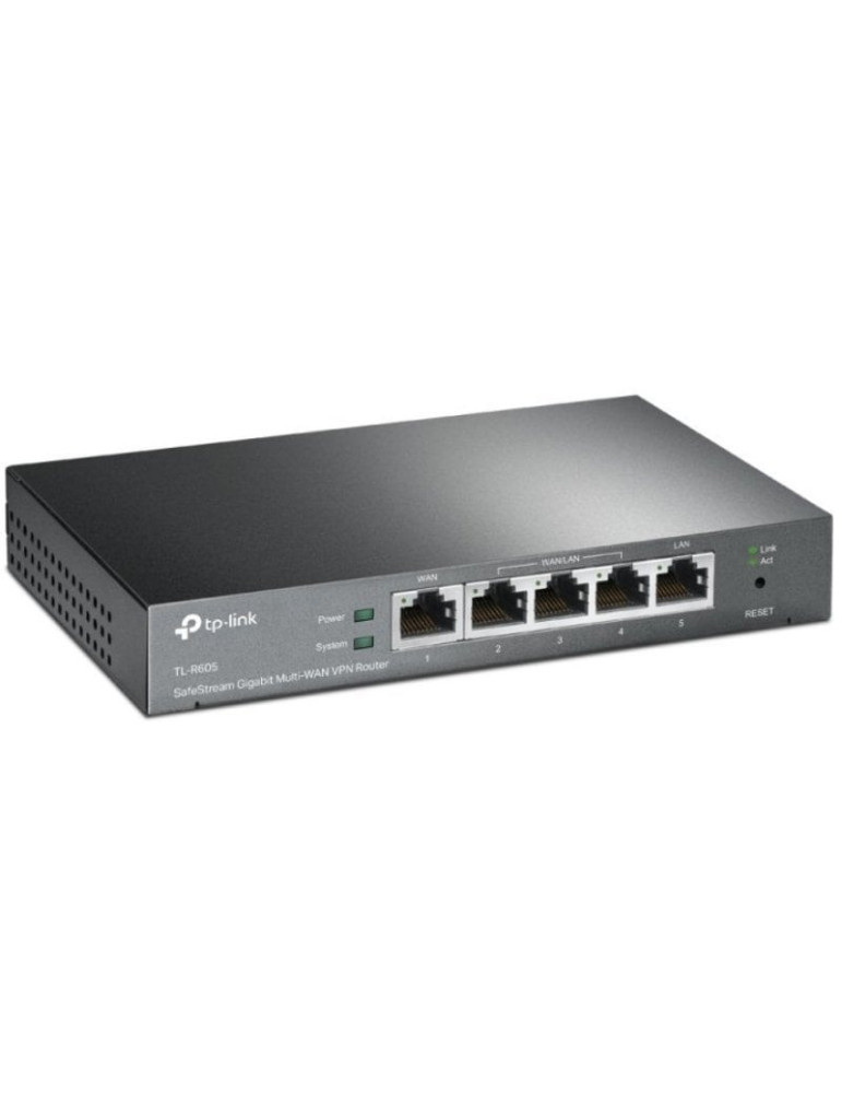 Router VPN SafeStream Gigabit TP-Link Omada TL-R605/ 5 Puertos Multi-WAN