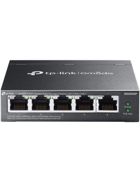 Switch TP-Link Omada ES205GP 5 Puertos/ RJ-45 10/100/1000/ PoE+
