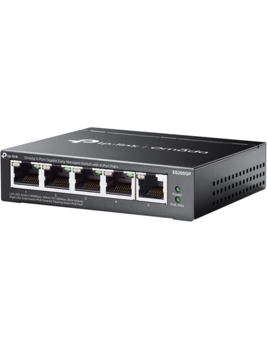 Switch TP-Link Omada ES205GP 5 Puertos/ RJ-45 10/100/1000/ PoE+