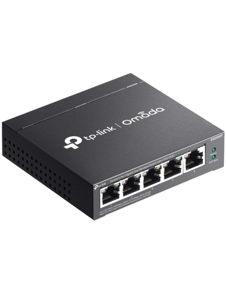 Switch TP-Link Omada ES205GP 5 Puertos/ RJ-45 10/100/1000/ PoE+