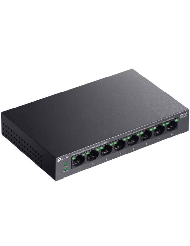 Switch TP-Link LS108GP 8 Puertos/ RJ-45 10/100/1000/ PoE+