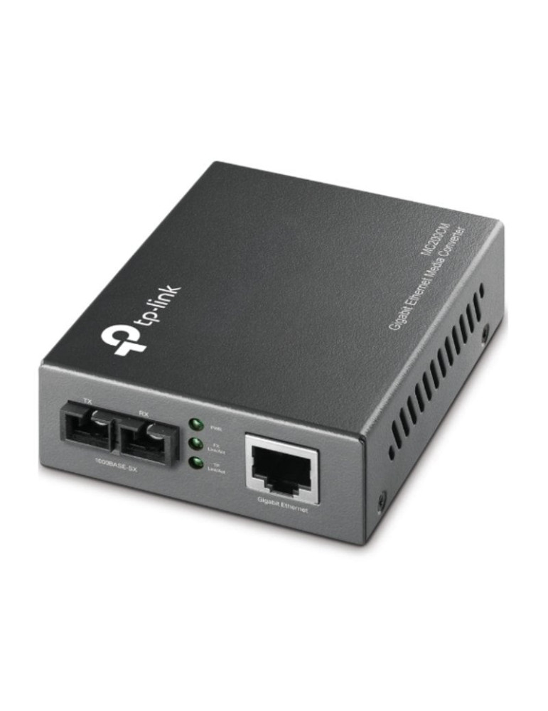 Conversor de Medios Gigabit TP-Link MC200CM V2/ 1 Puerto/ RJ-45 10/100/1000