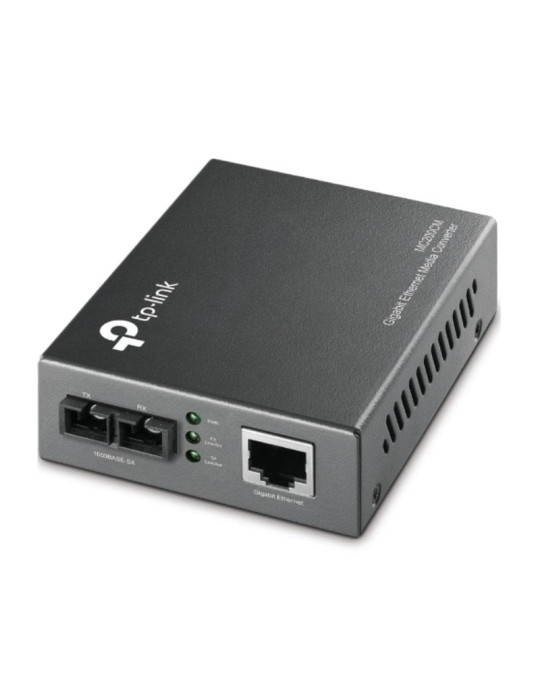 Conversor de Medios Gigabit TP-Link MC200CM V2/ 1 Puerto/ RJ-45 10/100/1000