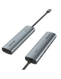 Docking USB Tipo-C Vention TGGHB/ 3xUSB/ 1xHDMI 4K/ 1xUSB Tipo-C PD/ Gris