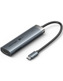 Docking USB Tipo-C Vention TGMHB/ 3xUSB/ 1xHDMI 4K/ 1xUSB Tipo-C PD/ Gris
