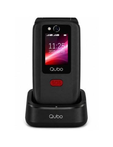 Teléfono Móvil Qubo X-D340CB 4G para Personas Mayores/ Negro