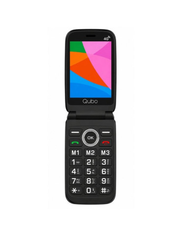 Teléfono Móvil Qubo X-D340CB 4G para Personas Mayores/ Negro 2