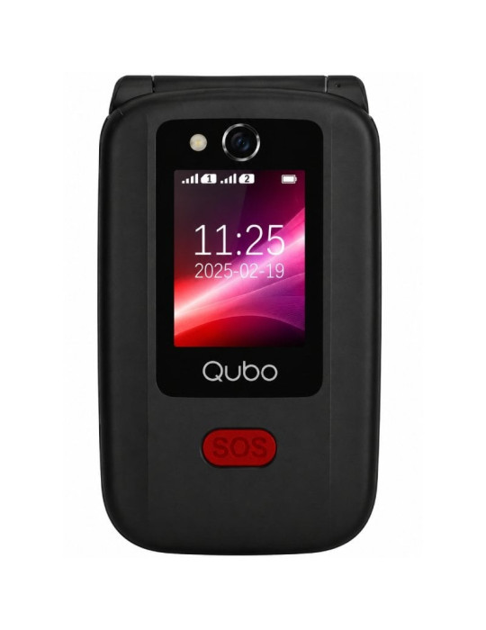 Teléfono Móvil Qubo X-D340CB 4G para Personas Mayores/ Negro