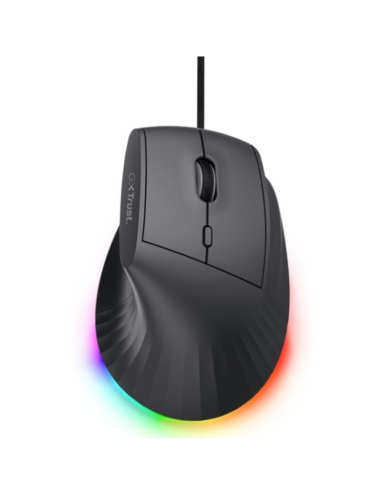 Ratón Vertical Gaming Inalámbrico Trust Gaming GXT 145 Rexxa 26024/ Hasta 12800 DPI