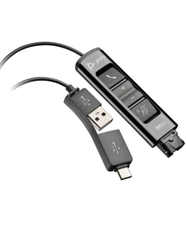 Adaptador QD USB Poly DA85 786C7AA/ QD Macho/ USB Macho - USB Tipo-C Macho