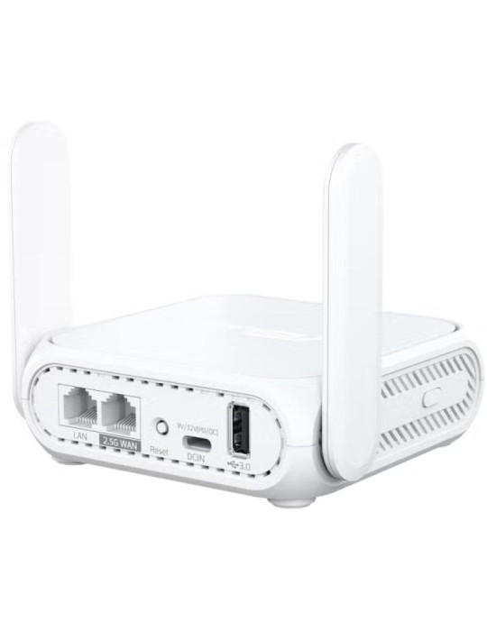 Router de Viaje Inalámbrico 5G Móvil Asus RT-BE58 Go/ WiFi 7/ 3600Mbps/ 2.4GHz 5GHz/ 2 Antenas/ WiFi 802.11be/ax/ac/n/a/ - n/b/g