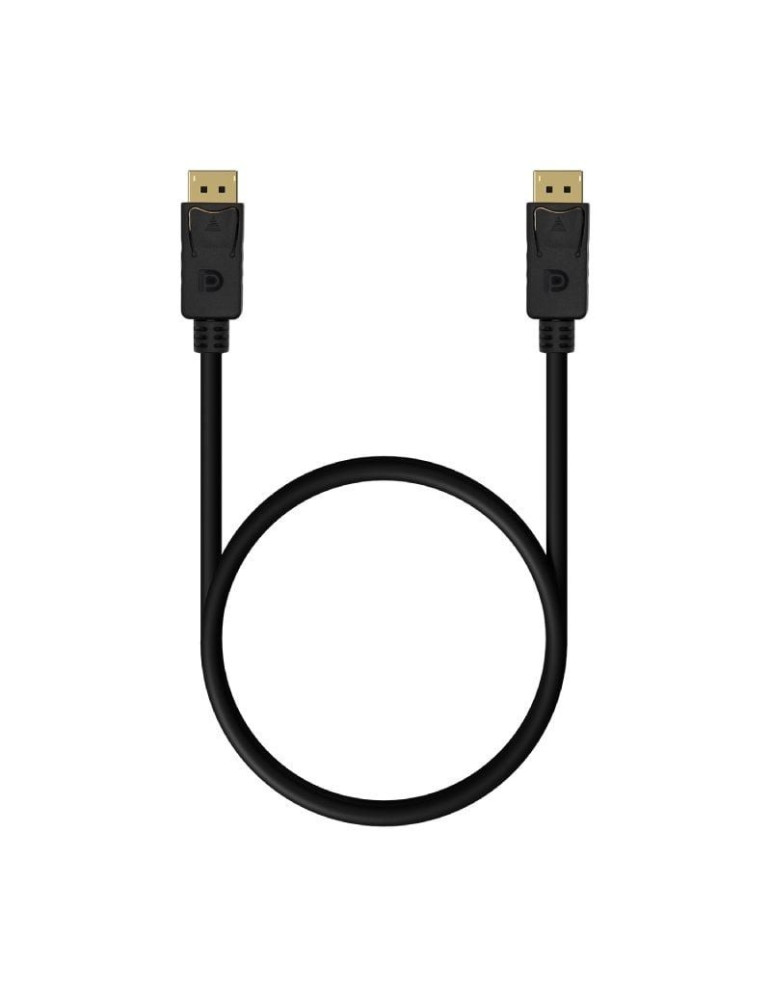 Cable DisplayPort 1.2 4K Aisens A124-0548/ DisplayPort Macho - DisplayPort Macho/ Hasta 5W/ 2300Mbps/ 50cm/ Negro