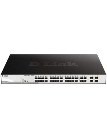 Switch Gestionable D-Link DGS-1210-24P 24 Puertos/ RJ-45 10/100/1000/ PoE/ SFP