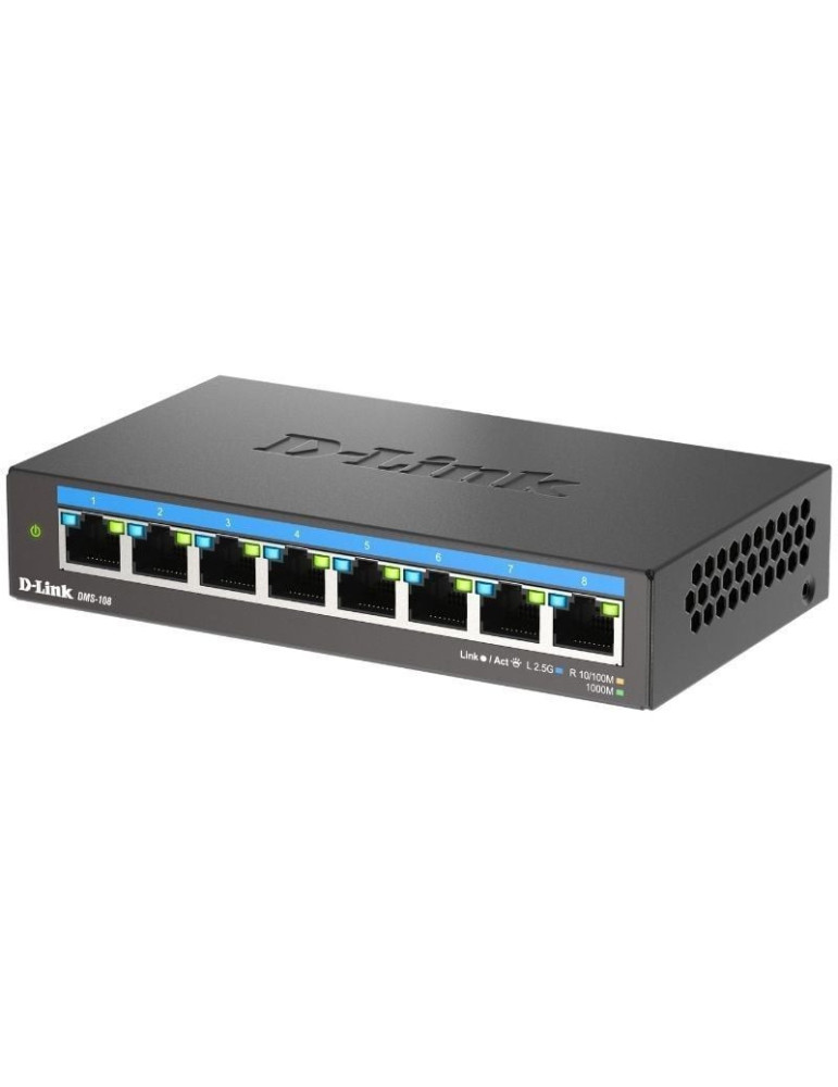 Switch D-Link DMS-108 8 Puertos/ RJ-45 10/100/1000/2.5 Gbps