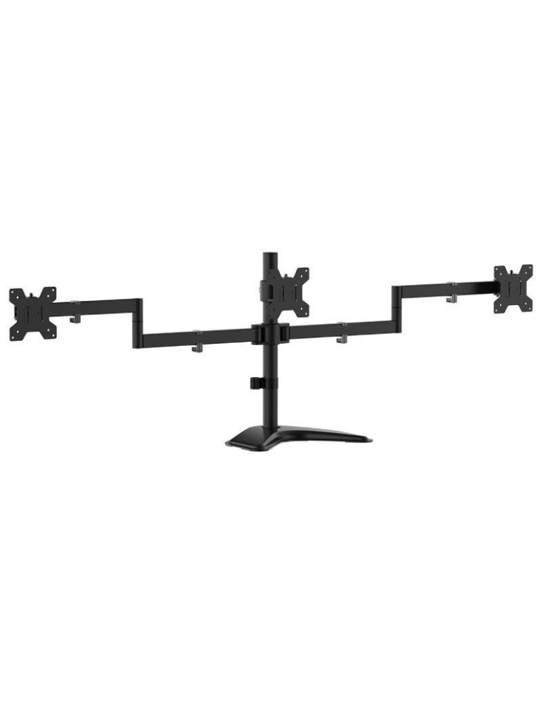 Soporte de Sobremesa para 3 Monitores Aisens DT27TSR-287/ Giratorio/ Inclinable/ hasta 10kg