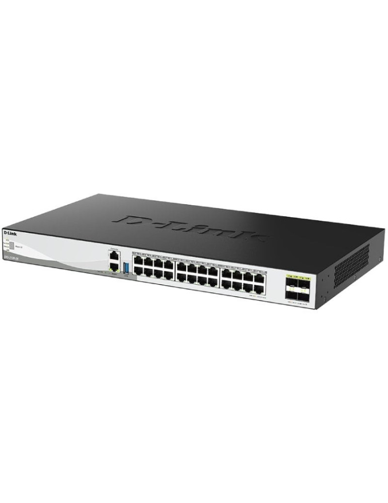 Switch Gestionable D-Link DXS-3130-28/E 24 Puertos/ RJ-45 10Gbps/ SFP/ PoE