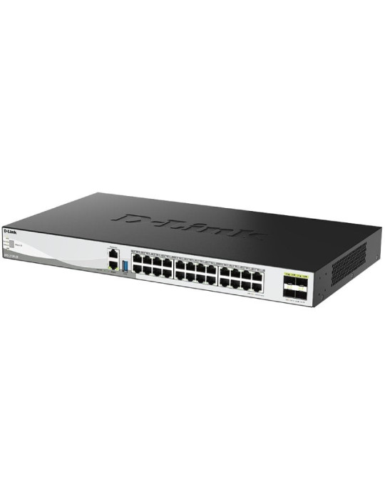 Switch Gestionable D-Link DXS-3130-28/E 24 Puertos/ RJ-45 10Gbps/ SFP/ PoE