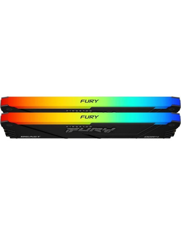 Memoria RAM Kingston FURY Beast RGB 2 x 16GB/ DDR4/ 3200MHz/ 1.35V/ CL16/ DIMM 2