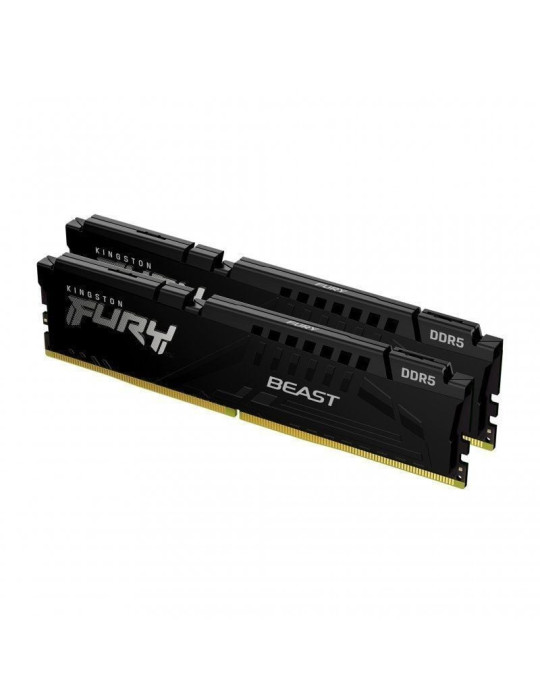Memoria RAM Kingston FURY Beast 2 x 16GB/ DDR5/ 5200MHz/ 1.25V/ CL40/ DIMM