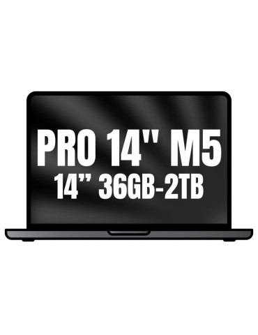Apple Macbook Pro 14"/ M5 Max 18-Core CPU/ 36GB/ 2TB SSD/ 32-Core GPU/ Negro Espacial