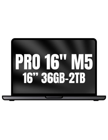 Apple Macbook Pro 16"/ M5 Max 18-Core CPU/ 36GB/ 2TB SSD/ 32-Core GPU/ Negro Espacial