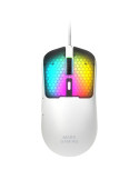 Ratón Gaming Mars Gaming MM-Viper/ Hasta 12800 DPI/ Blanco