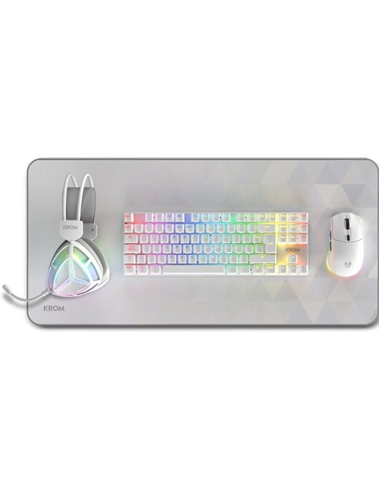 Pack Gaming Krom Klass/ Teclado RGB + Ratón Óptico RGB + Alfombrilla + Auriculares RGB