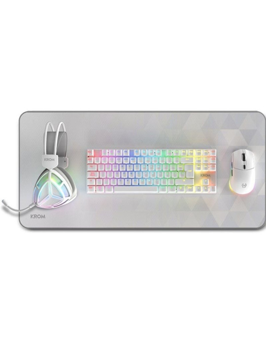 Pack Gaming Krom Klass/ Teclado RGB + Ratón Óptico RGB + Alfombrilla + Auriculares RGB