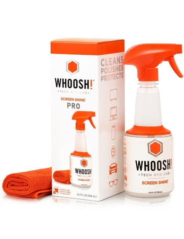 Kit Limpiador de Pantallas Whoosh WSH005/ Spray 500ml + Paño Microfibra