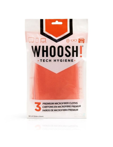 Pack de 3 Paños de Microfibra Whoosh WSH007/ 35.6 x 35.6 cm