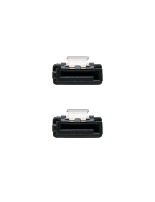 Cable SATA III Nanocable 10.18.1001-BK/ 50cm/ Negro